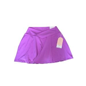 Blogilates Crisscross Slit Skort Womens XL Purple Lilac Activewear